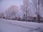 Посёлок зимой